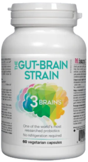 3 Brains The Gut-Brain Strain 60 Vegetarian Capsules