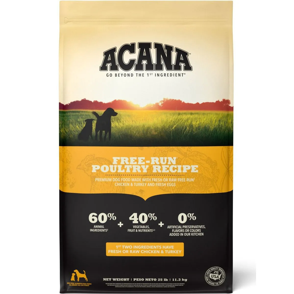 Acana Heritage Free-Run Poultry Dry Dog Food 13lb