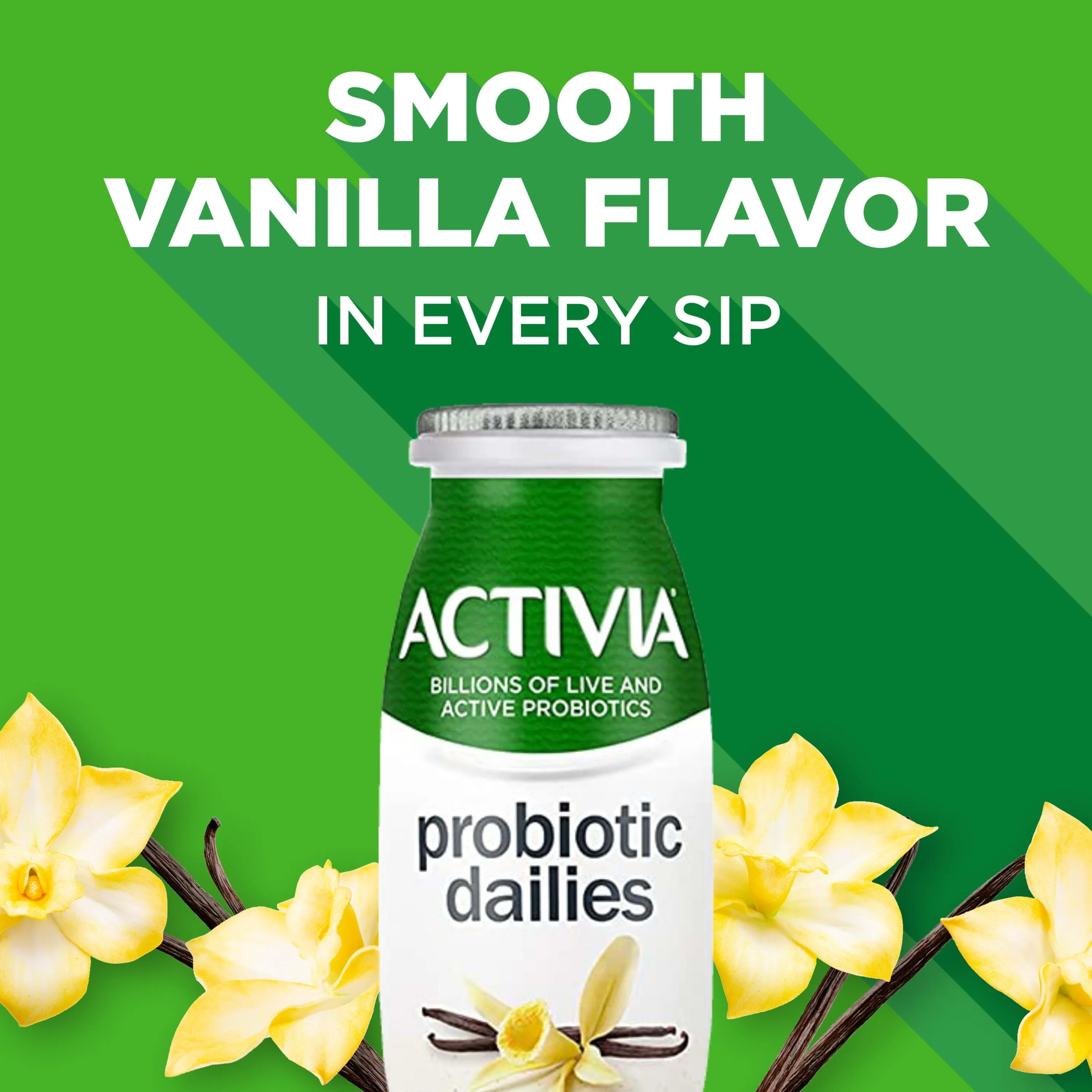 Activia Probiotic Dailies Vanilla Lowfat Probiotic Yogurt Drinks, 3.1 fl oz, 8 Count