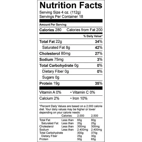 All Natural* 80% Lean/20 % Fat Ground Beef, 4.5 lb Tray