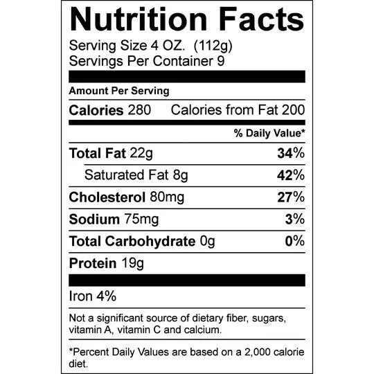 All Natural* 80% Lean/20% Fat Ground Beef Chuck, 2.25 lb Tray