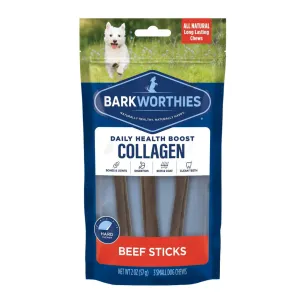 Barkworthies 95% Collagen Beef Stick For Dogs