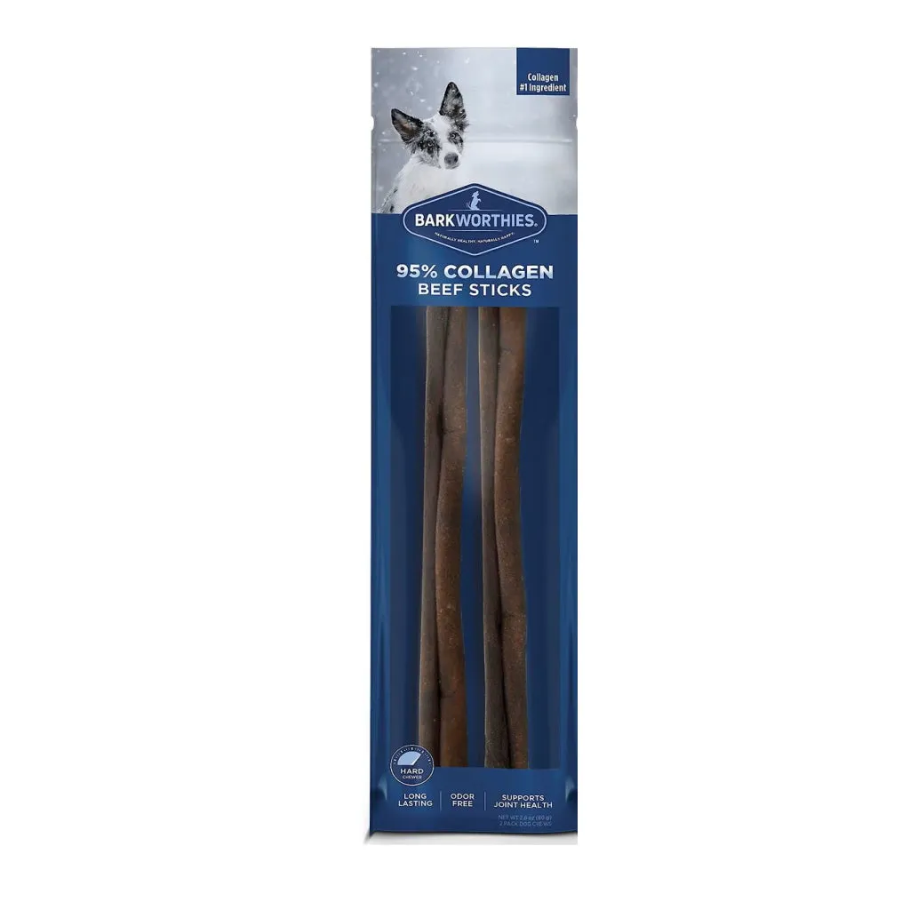 Barkworthies 95% Collagen Beef Stick For Dogs