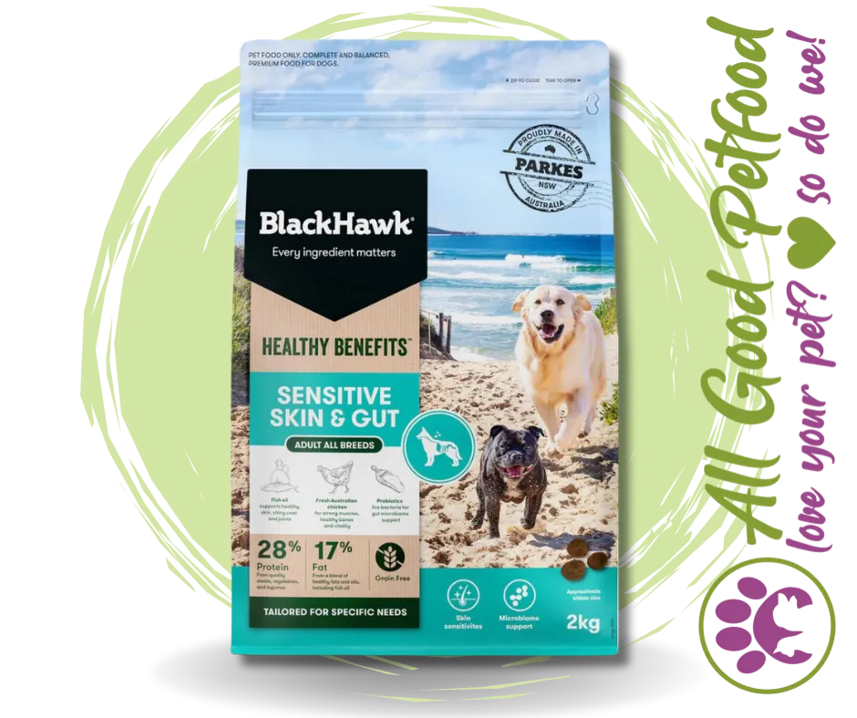 BlackHawk Dog Healthy Benefits Sensitive Skin & Gut