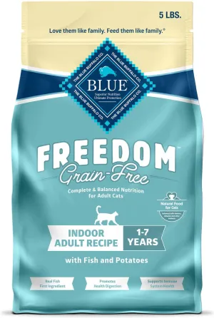 Blue Buffalo Freedom Indoor Adult Fish Recipe Grain-Free Dry Cat Food