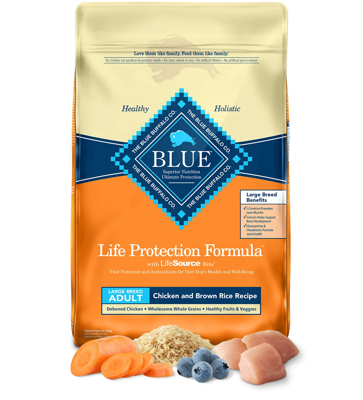 Blue Buffalo Life Protection Chicken & Brown Rice Recipe Large Breed Adult Dry Dog Food