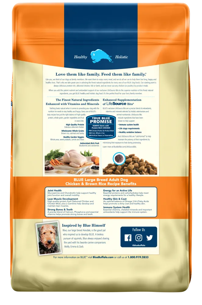 Blue Buffalo Life Protection Chicken & Brown Rice Recipe Large Breed Adult Dry Dog Food