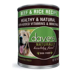 Dave's Pet Food Beef and Rice Canned Dog Food 13oz