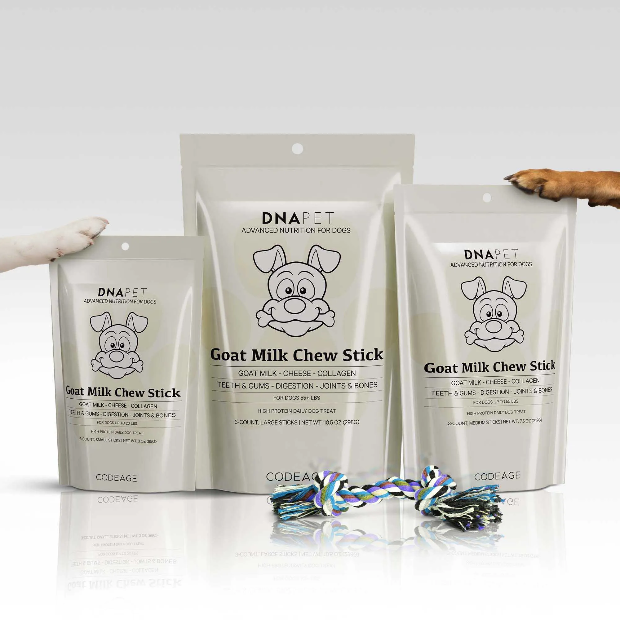 DNA PET Goat Milk Chew Stick For Dogs Medium