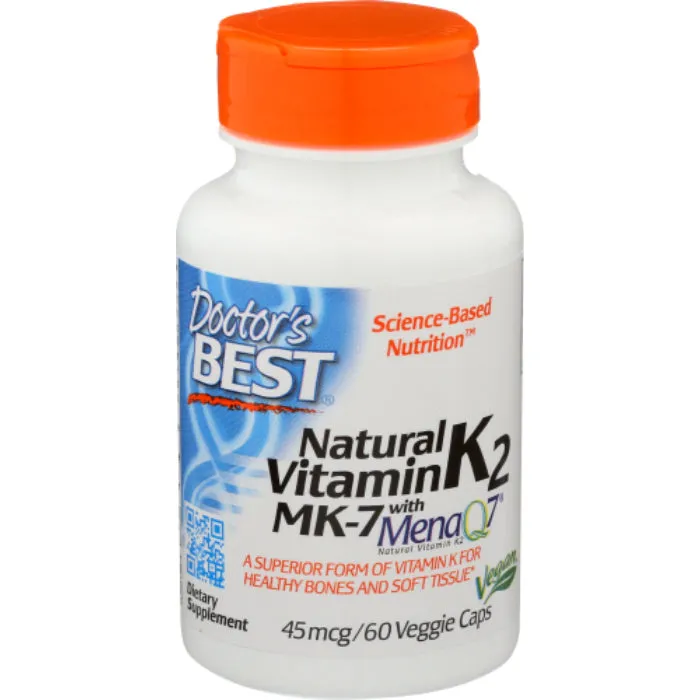 Doctors Best - Vitamin K2 Menaq7, 60 Capsules (Pack Of 1)