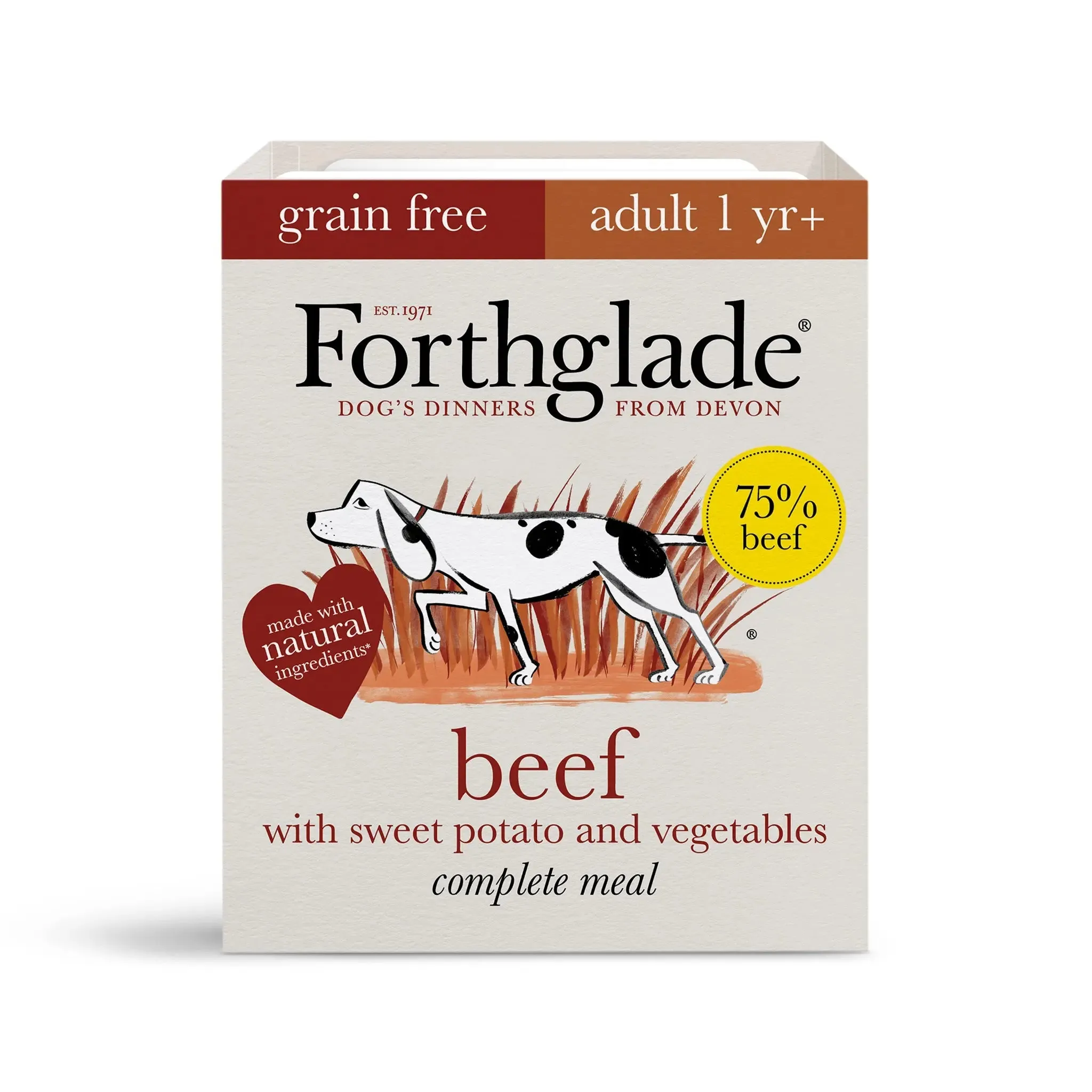 Forthglade Complete Grain Free Beef with Sweet Potato & Veg Dog Food 18 x 395g - DECEMBER SPECIAL OFFER - 10% OFF