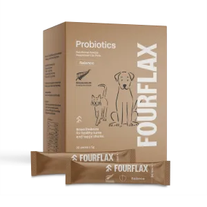 Fourflax Cats & Dogs Probiotics Powder Supplement 30packets x 5g