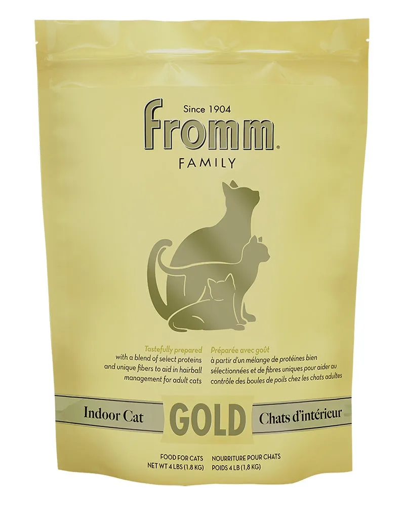 Fromm Gold Indoor Cat Hairball Indoor Dry Kibble 4lb