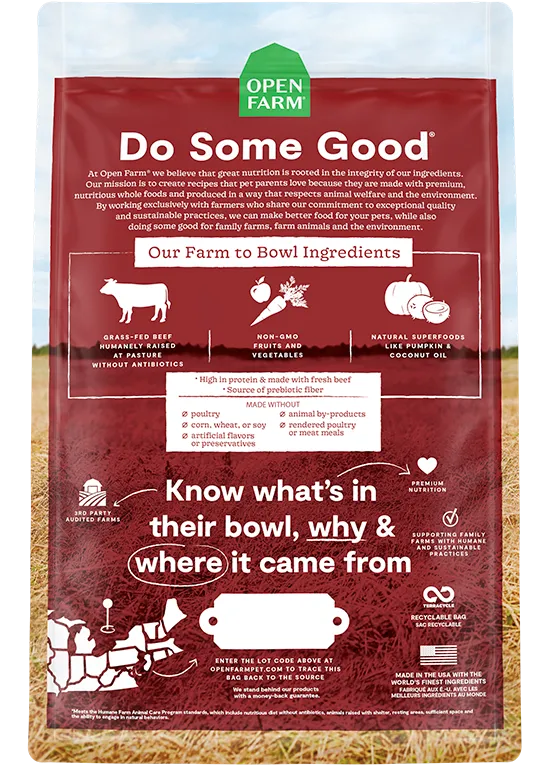 Grass-Fed Beef Grain-Free Dry Dog Food