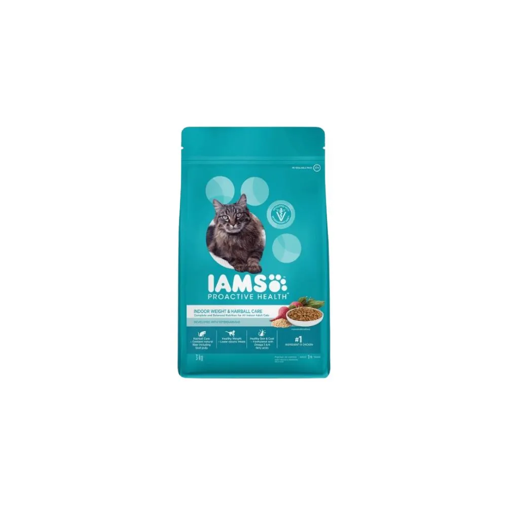 Iams Indoor Weight & Hairball Chicken Dry Cat Food