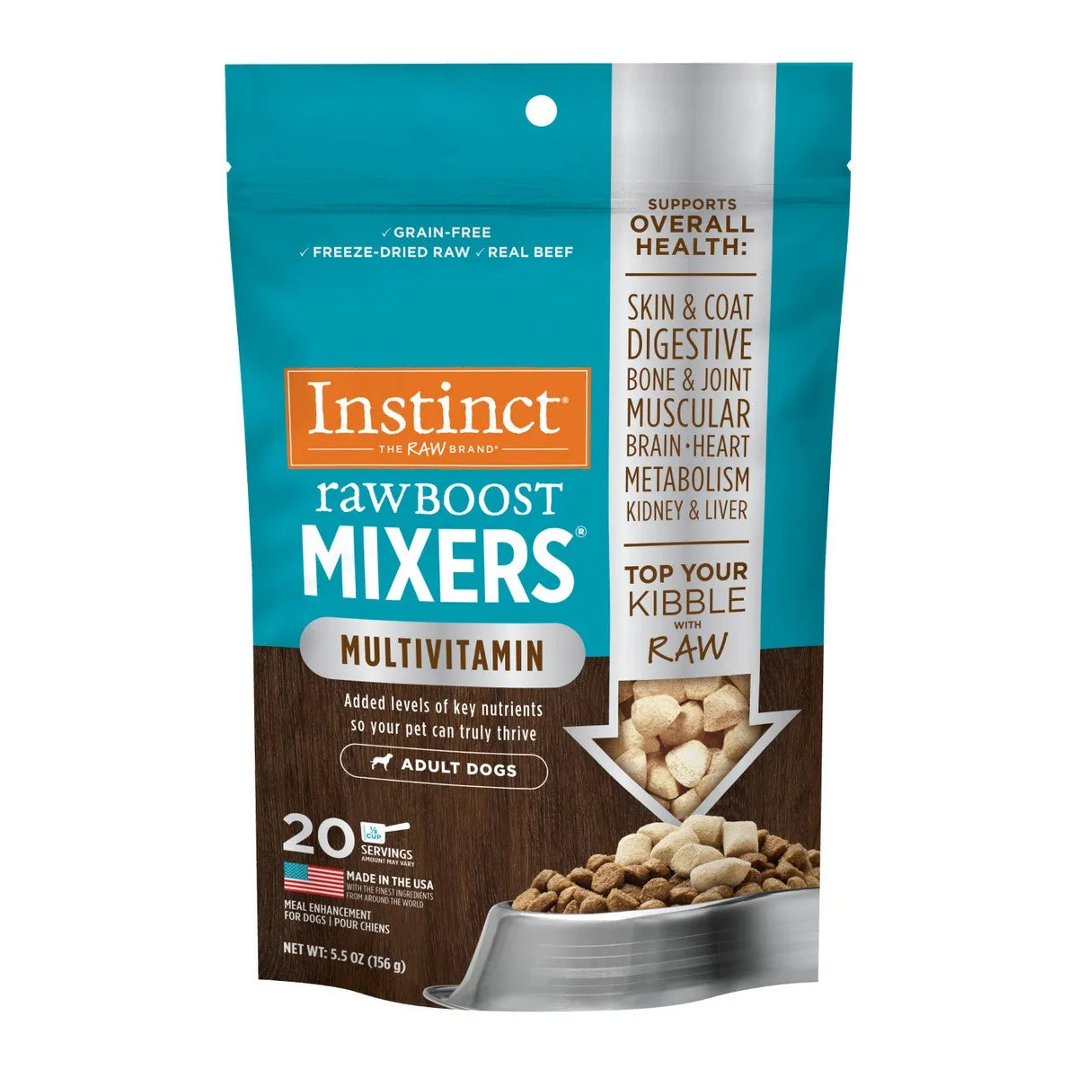 Instinct Pet Food Raw Boost Mixers Multivitamin Adult Dog Food 5.5oz