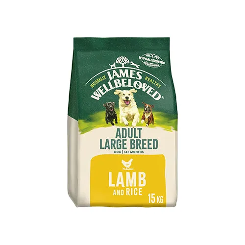 James Wellbeloved Adult Large Breed Lamb & Rice 15kg Dry Dog Food