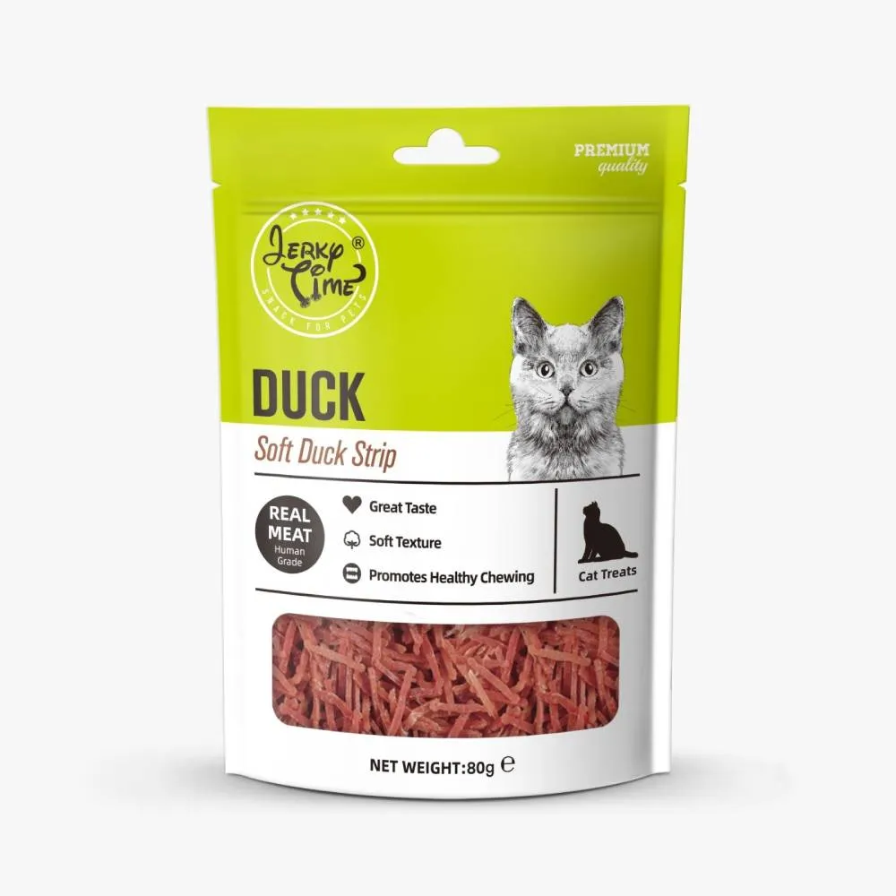 Jerky Time Cat Duck Soft Strip 80g