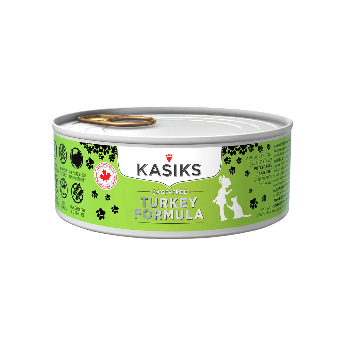 Kasiks Single Meat Protein Grain-Free Canned Wet Cat Food