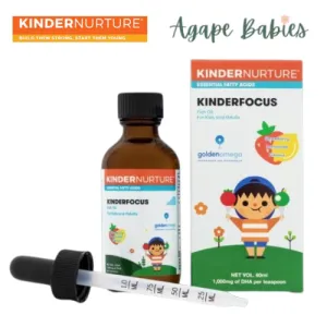 KinderNurture  KinderFocus Fish Oil - Stawberry Lemonade 60ml Exp - 04/25