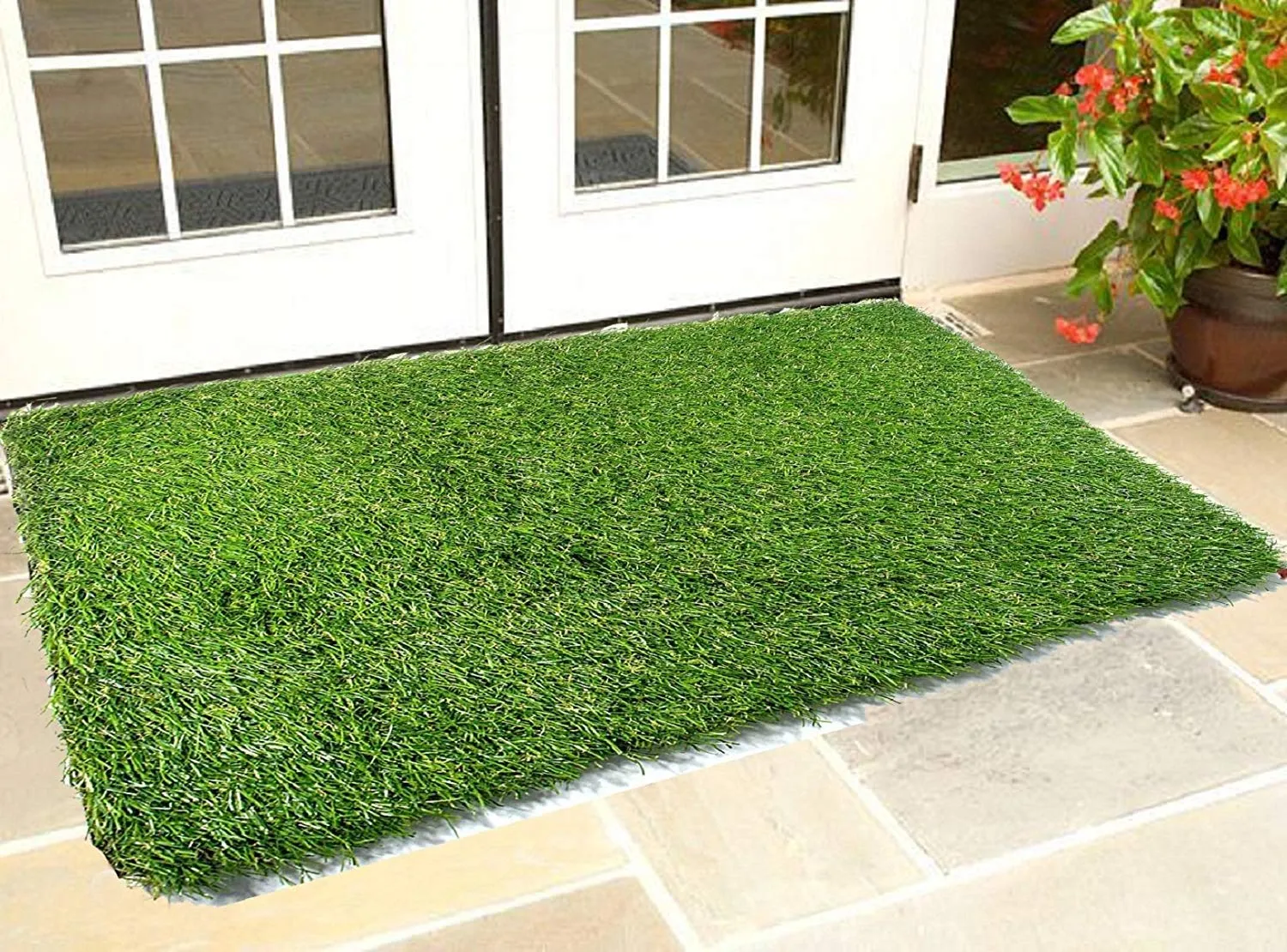 Kuber Industries Artificial Grass Mat for Balcony Or Doormat, Artificial Grass. Size - 37 X 57 Cms-CTKTC32039