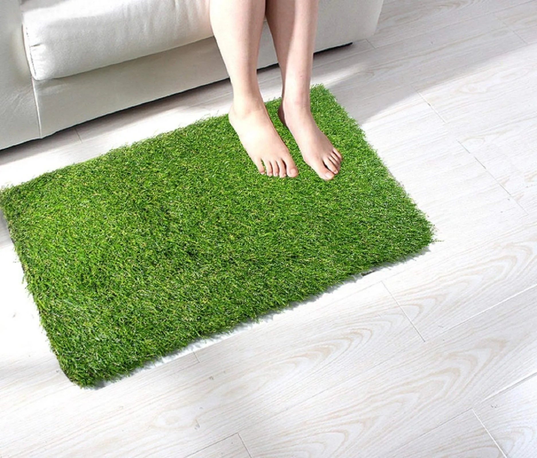 Kuber Industries Artificial Grass Mat for Balcony Or Doormat, Artificial Grass. Size - 37 X 57 Cms-CTKTC32039