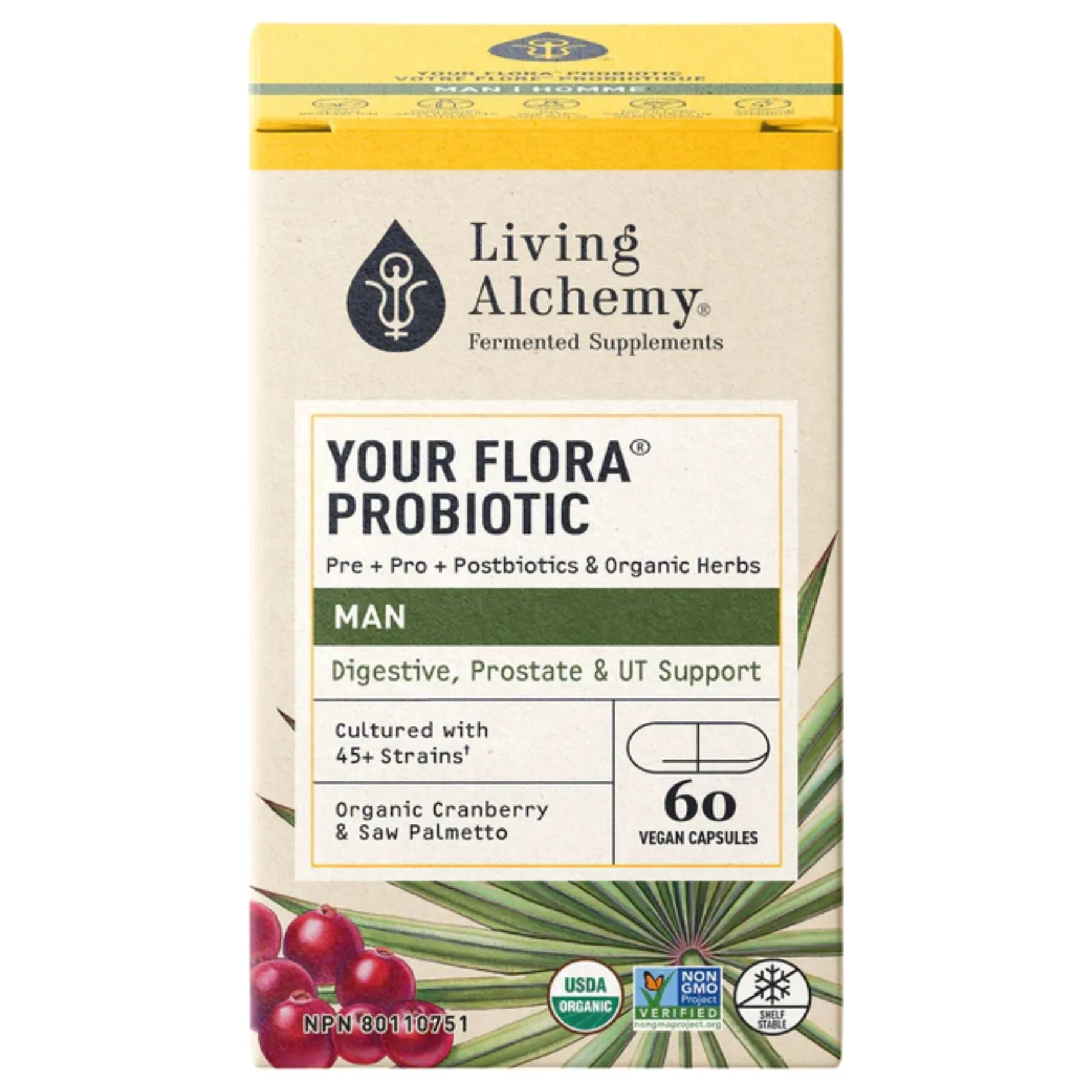 Living Alchemy Your Flora Probiotic Man 60s