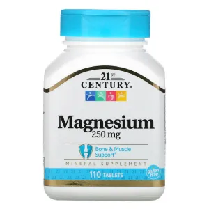 Magnesium, 250 mg, 110 tablets, 21st Century