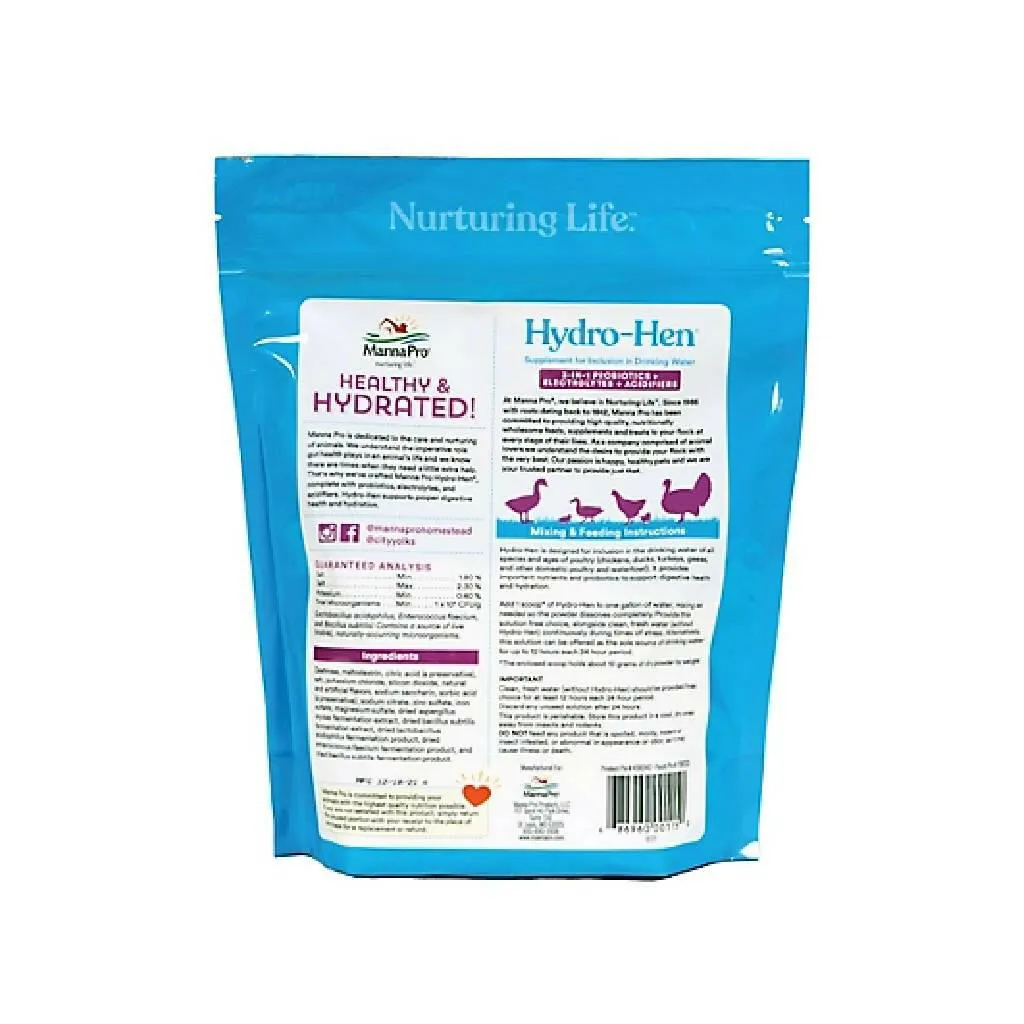 Manna Pro Hydro-Hen 3-in-1 Water Supplement for Poultry