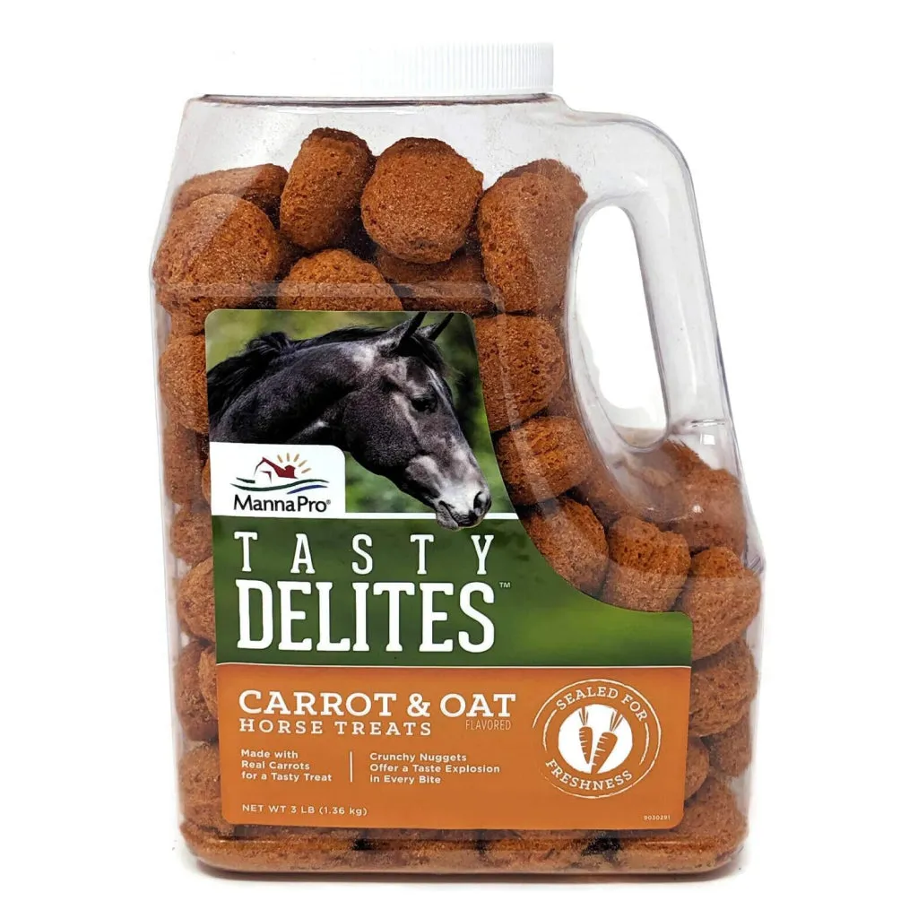 Manna Pro Tasty Delites Carrot & Oat Treats For Horses (3 lb)