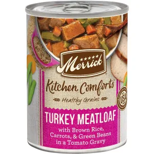 Merrick Kitchen Comforts Turkey Meatloaf Canned Dog Food 12.7oz