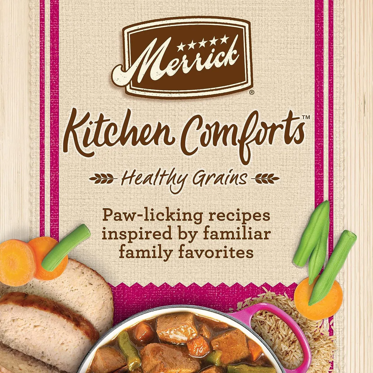 Merrick Kitchen Comforts Turkey Meatloaf Canned Dog Food 12.7oz