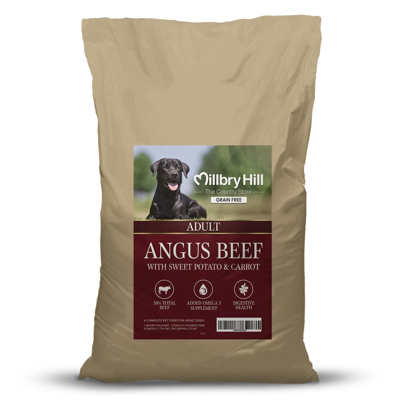 Millbry Hill Grain Free Adult Dog with Angus Beef With Sweet Potato & Carrot