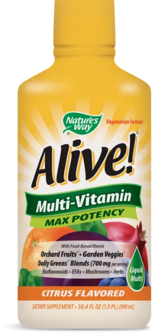 Nature's Way Alive Max Potency Liquid Multivitamin 30 oz