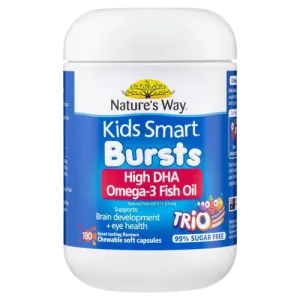 Nature's Way Kids smart Bursts High DHA Omega-3 Fish Oil (180Cap)