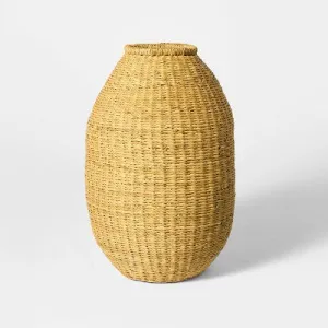 New - Elephant Grass Woven Vase Natural - Threshold designed with Studio McGee