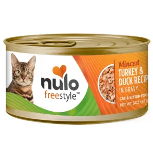 Nulo Freestyle Minced Turkey & Duck Recipe Canned Cat Food, 3oz