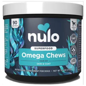 Nulo Omega Coconut Flavor Skin & Coat Soft Chews Supplement for Dogs, 90 Count