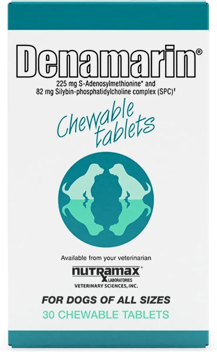 Nutramax Denamarin Liver Health Supplement for Dogs, With S-Adenosylmethionine (SAMe) and Silybin