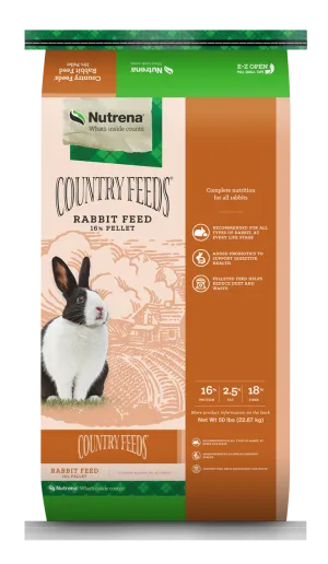 NUTRENA COUNTRY FEEDS 16% Rabbit Feed