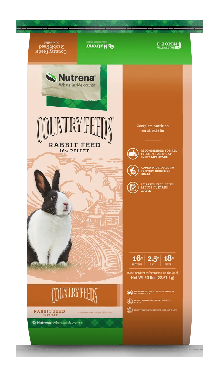 NUTRENA COUNTRY FEEDS 16% Rabbit Feed