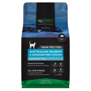 Nutripe Cat Essence Australian Salmon & Hormone-Free Chicken with Green Tripe 6kg