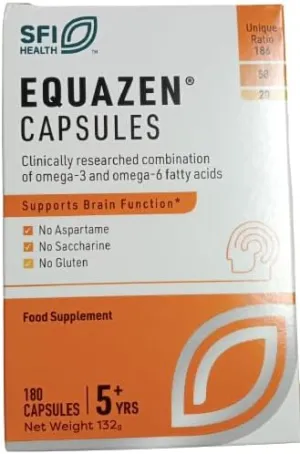 Omega 3 & Omega 6 Supplement, Fish Oil, Supports Brain Function, Clinically Researched Blend of DHA, EPA & GLA, Suitable for Children from 5 Junior