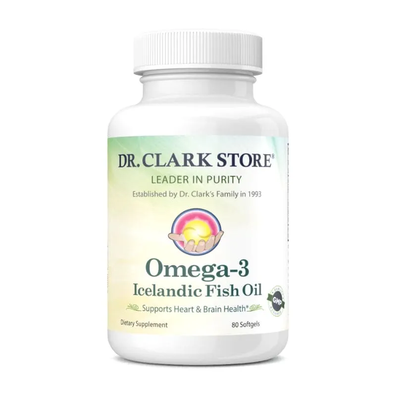 Omega-3; Icelandic Fish Oil, 1000 mg 80 softgels