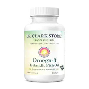 Omega-3; Icelandic Fish Oil, 1000 mg 80 softgels