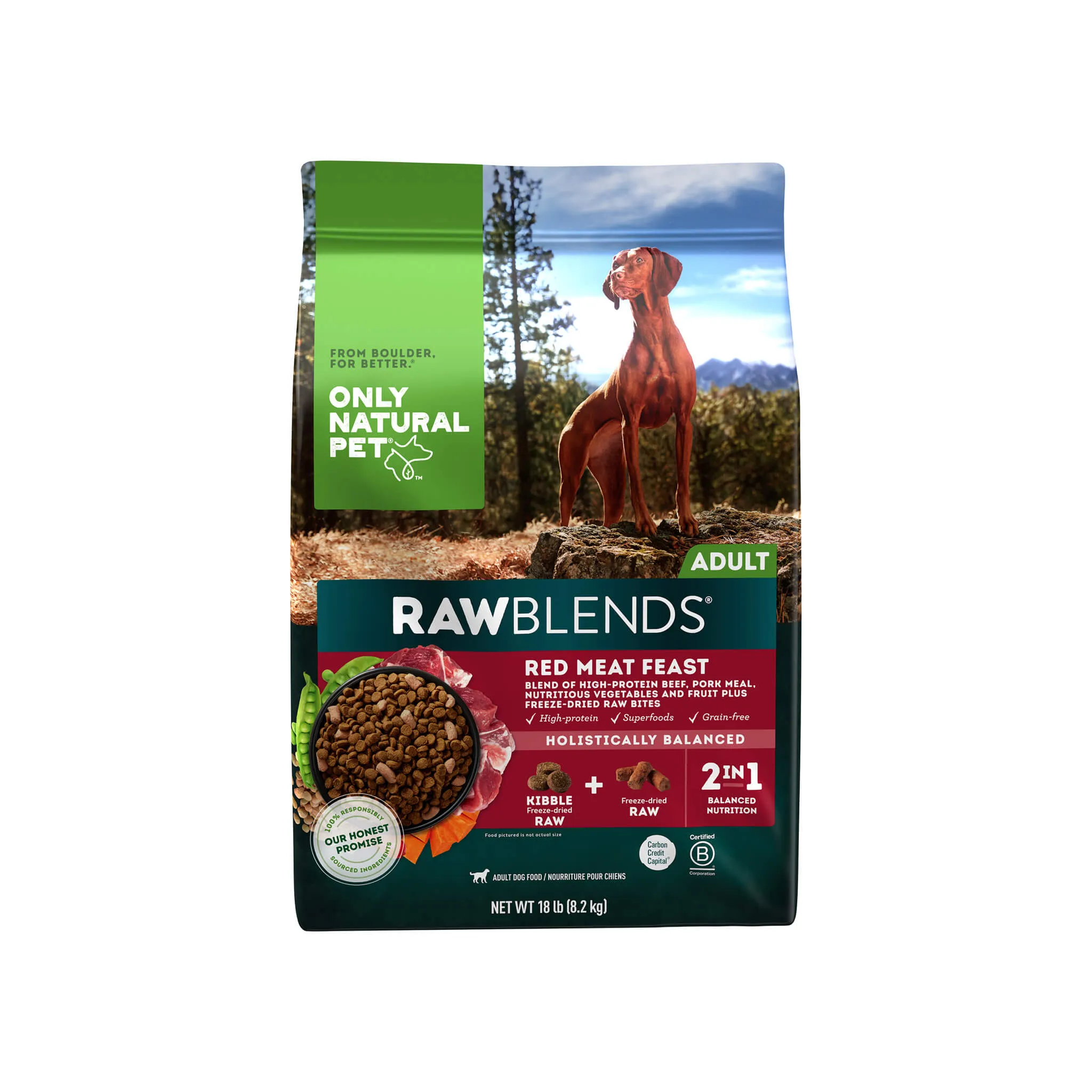 Only Natural Pet Raw Blends Red Meat Feast Raw Grain Free Dog Food