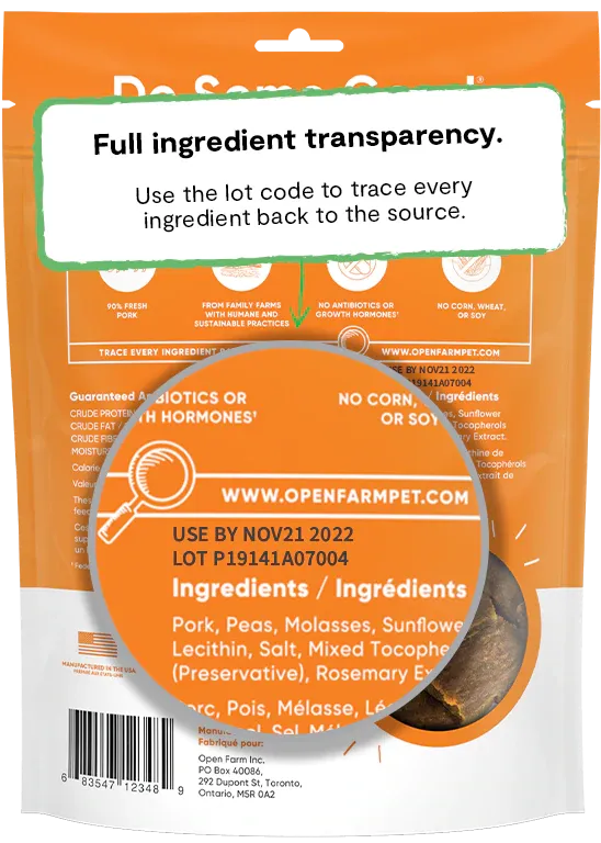 Open Farm Dehydrated Pork Treats