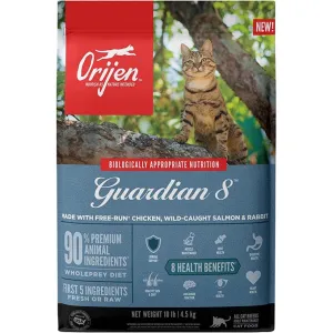 Orijen Guardian 8 Formula Cat Dry Premium Food, All Natural Biologically-Approriate, 4.5kg