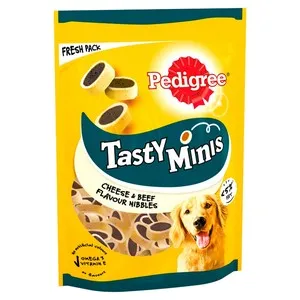 Pedigree Tasty Minis Cheese & Beef Nibbles 140g Dog Treats