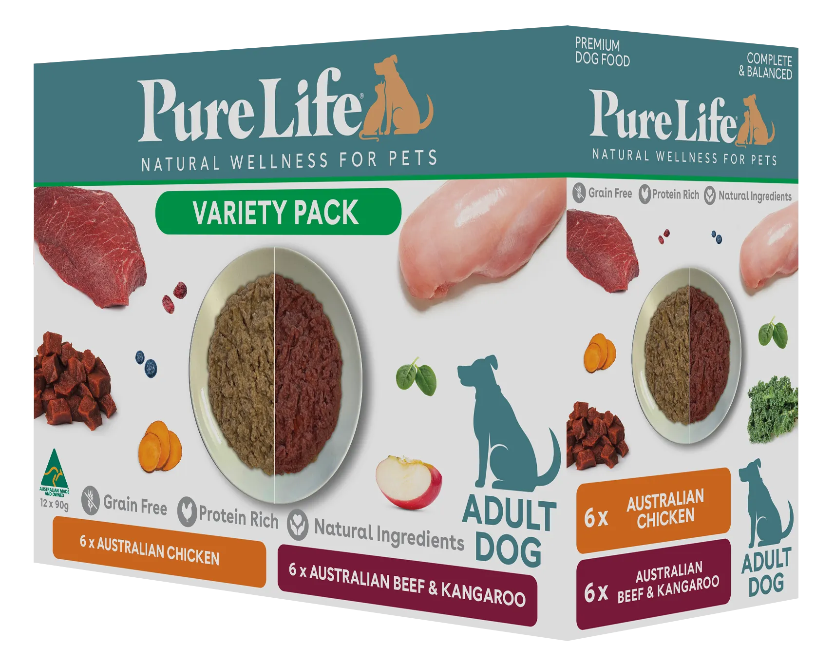 Pure Life Wet Food - Variety Pack For Adult Dogs